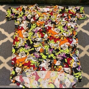 Girls size 4 LulaRoe Disney Seven Dwarfs Snow White tunic top